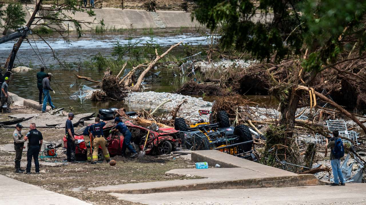 Aftermath of deadly flooding in Kerr County