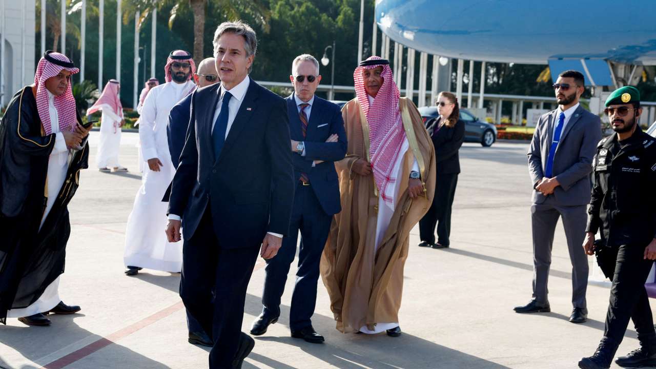 FILE PHOTO: U.S. Secretary of State Antony Blinken visits Saudi Arabia