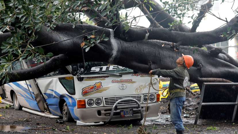 FILE PHOTO: Heavy rains affects El Salvador