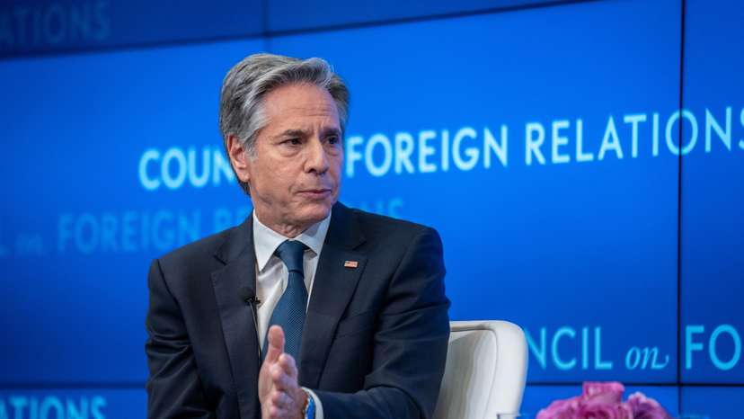U.S. Secretary of State Antony Blinken speaks at the Council on Foreign Relations in New York
