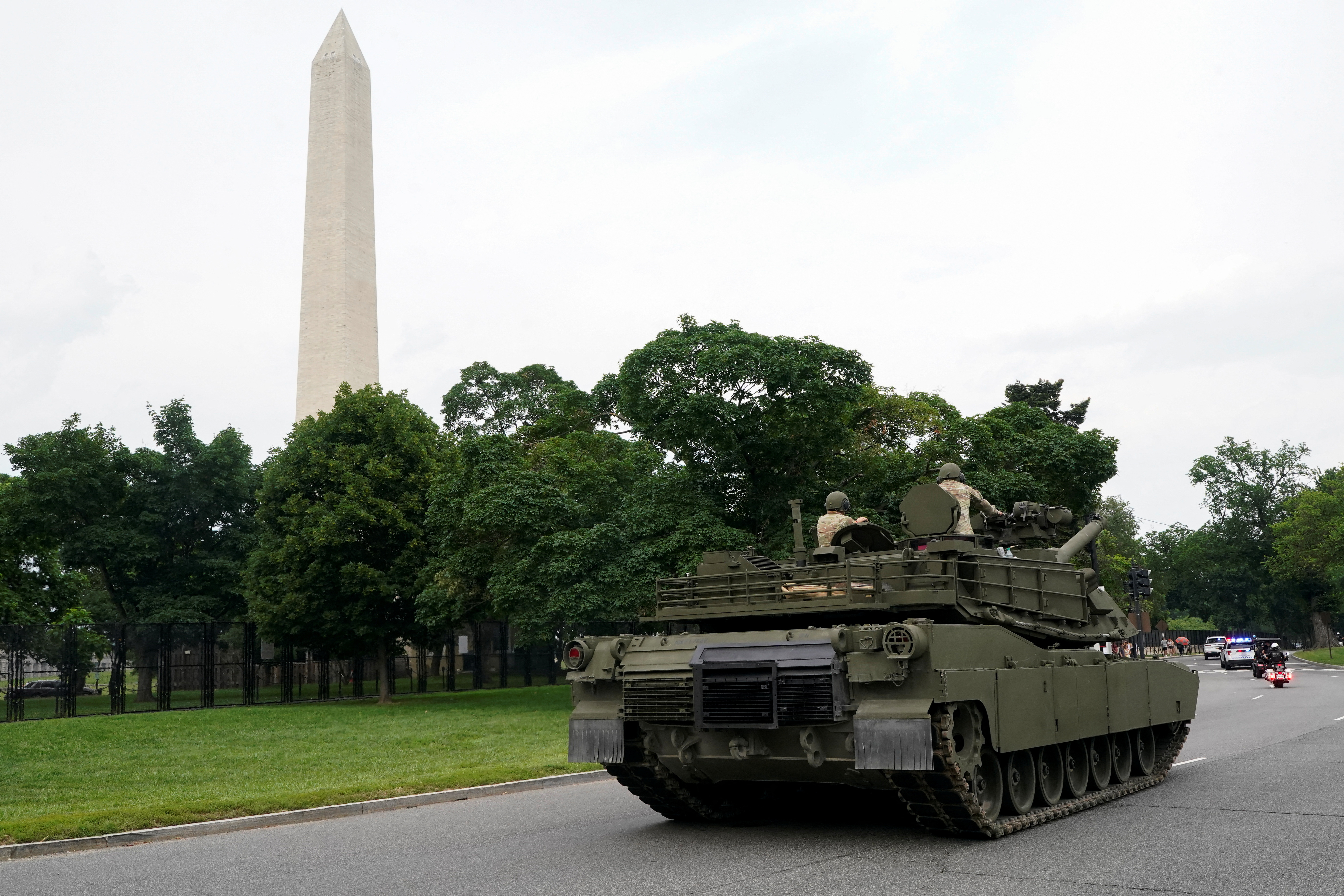 Preparations for the U.S. Army 250th anniversary parade, in Washington