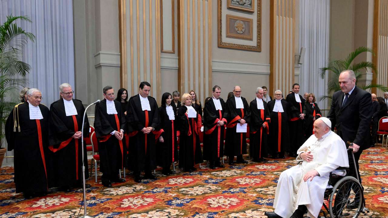 FILE PHOTO: Pope Francis skips readings due to bronchitis at the Vatican