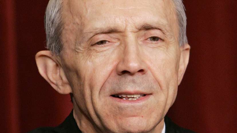 Justice David Souter of the Supreme Court of the United States poses in Washington