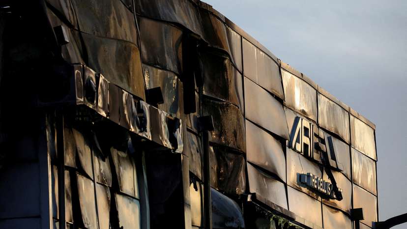 FILE PHOTO: Fire at a lithium battery factory, in Hwaseong