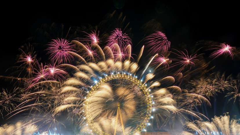 Fireworks light up London as the city welcomes in 2024