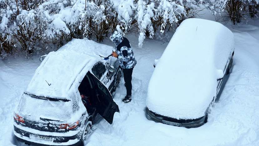 Heavy snowfall hits Olsztyn
