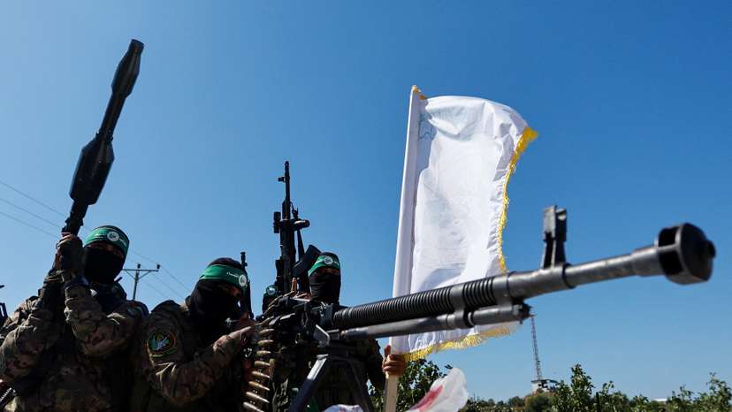 Hamas armed wing holds military parade in Gaza