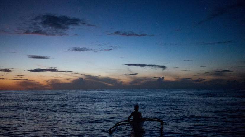 FILE PHOTO: Filipino fishermen in Masinloc, Zambales