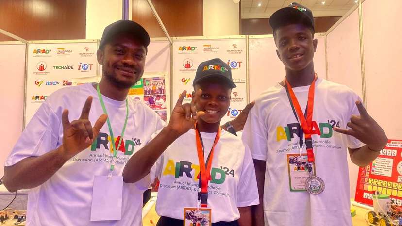 Speech and hearing-impaired student and their teacher