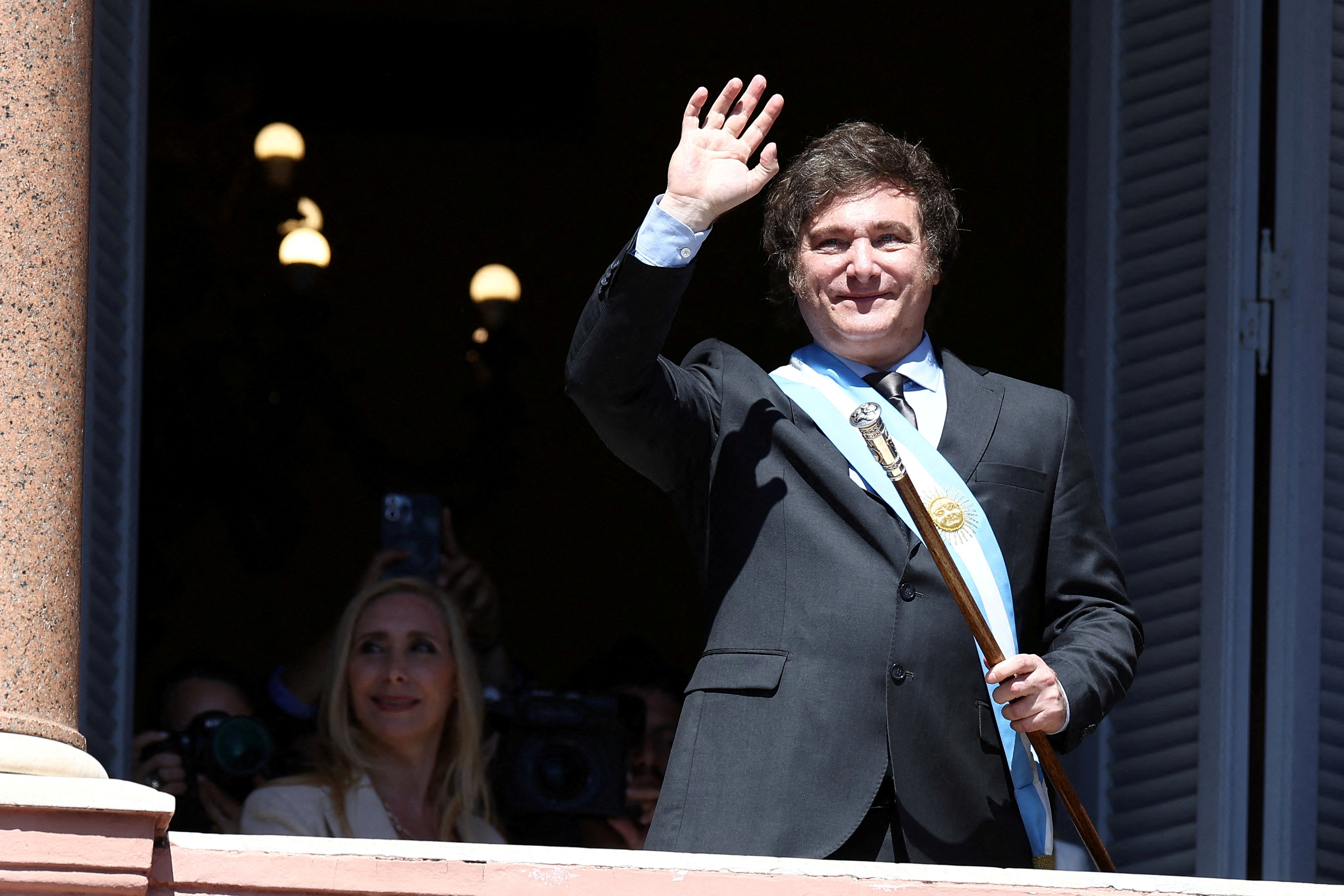 FILE PHOTO: Argentina's President Milei's swearing-in ceremony, in Buenos Aires