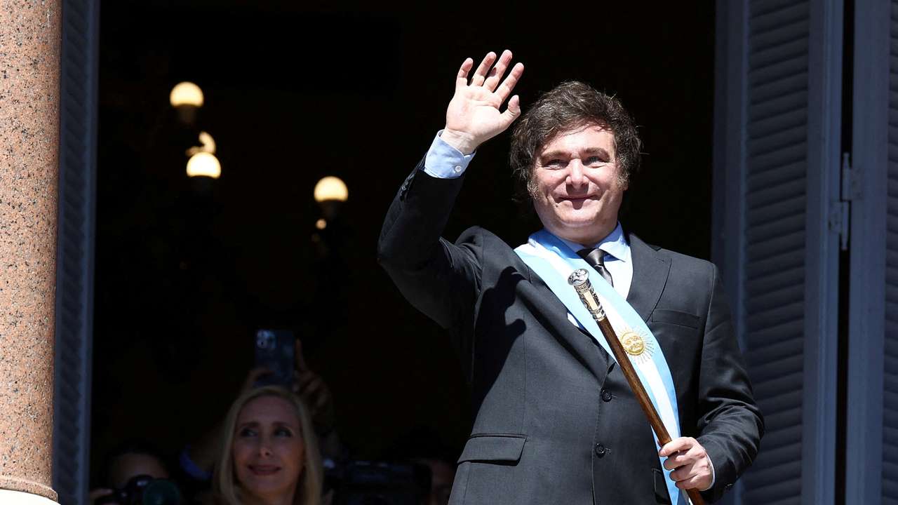 FILE PHOTO: Argentina's President Milei's swearing-in ceremony, in Buenos Aires