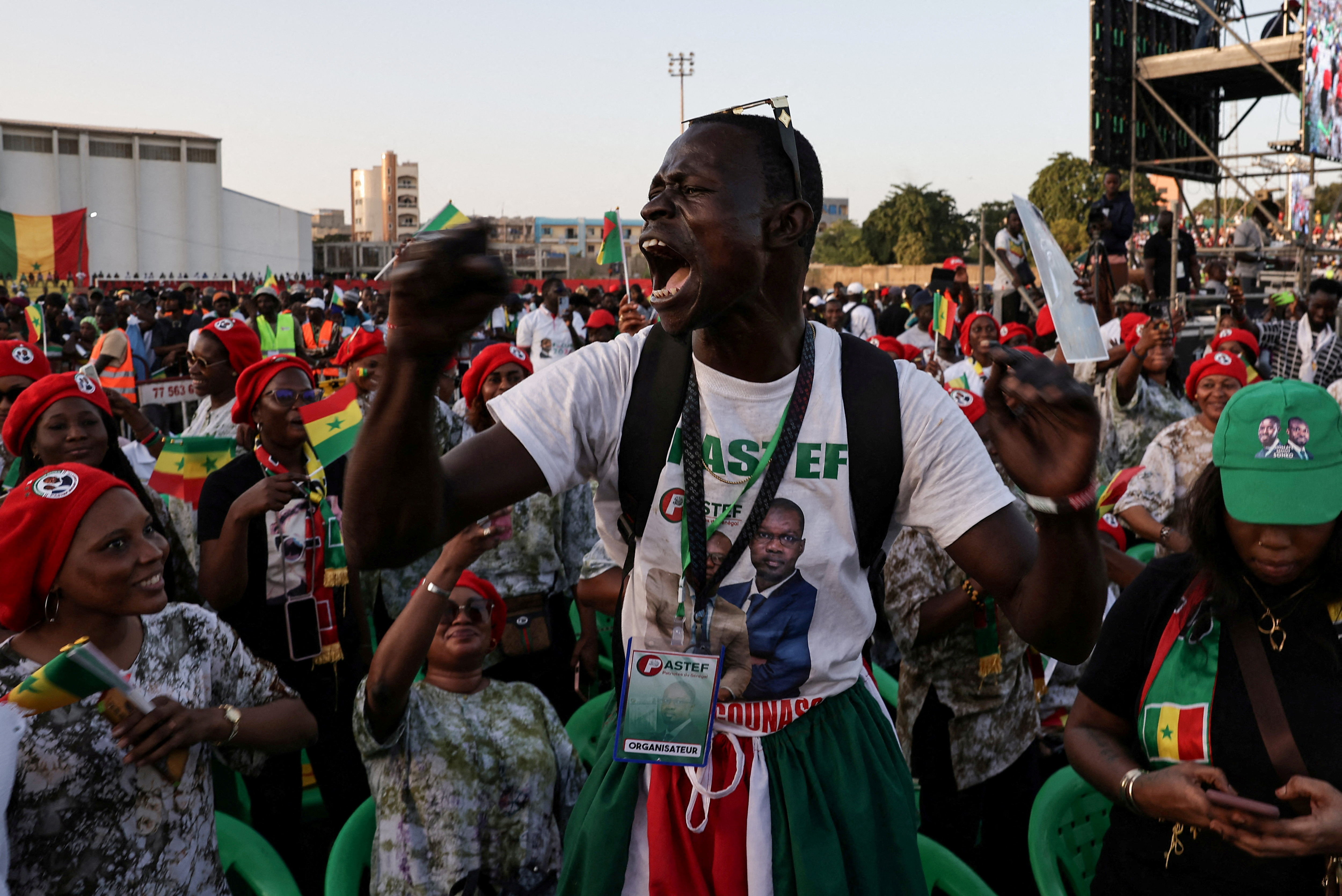 Campaign rally for the early legislative elections in Dakar