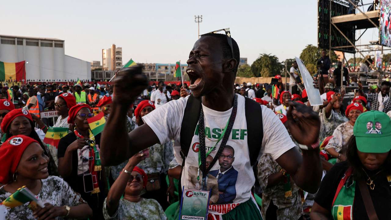 Campaign rally for the early legislative elections in Dakar