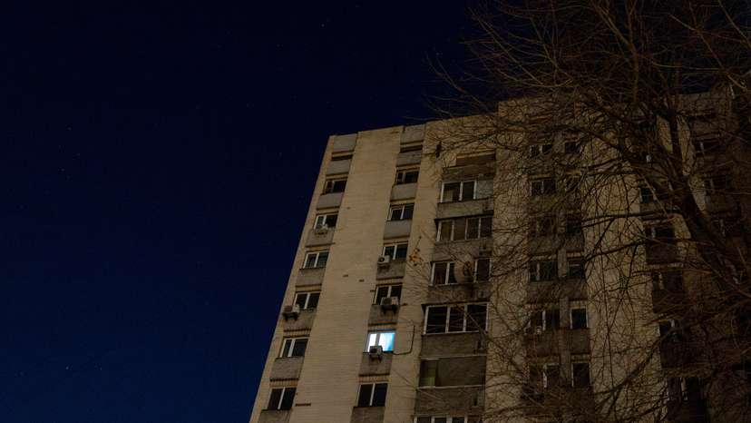 Partial power cuts following Russian attack on Ukrainian energy facilities, in Kyiv