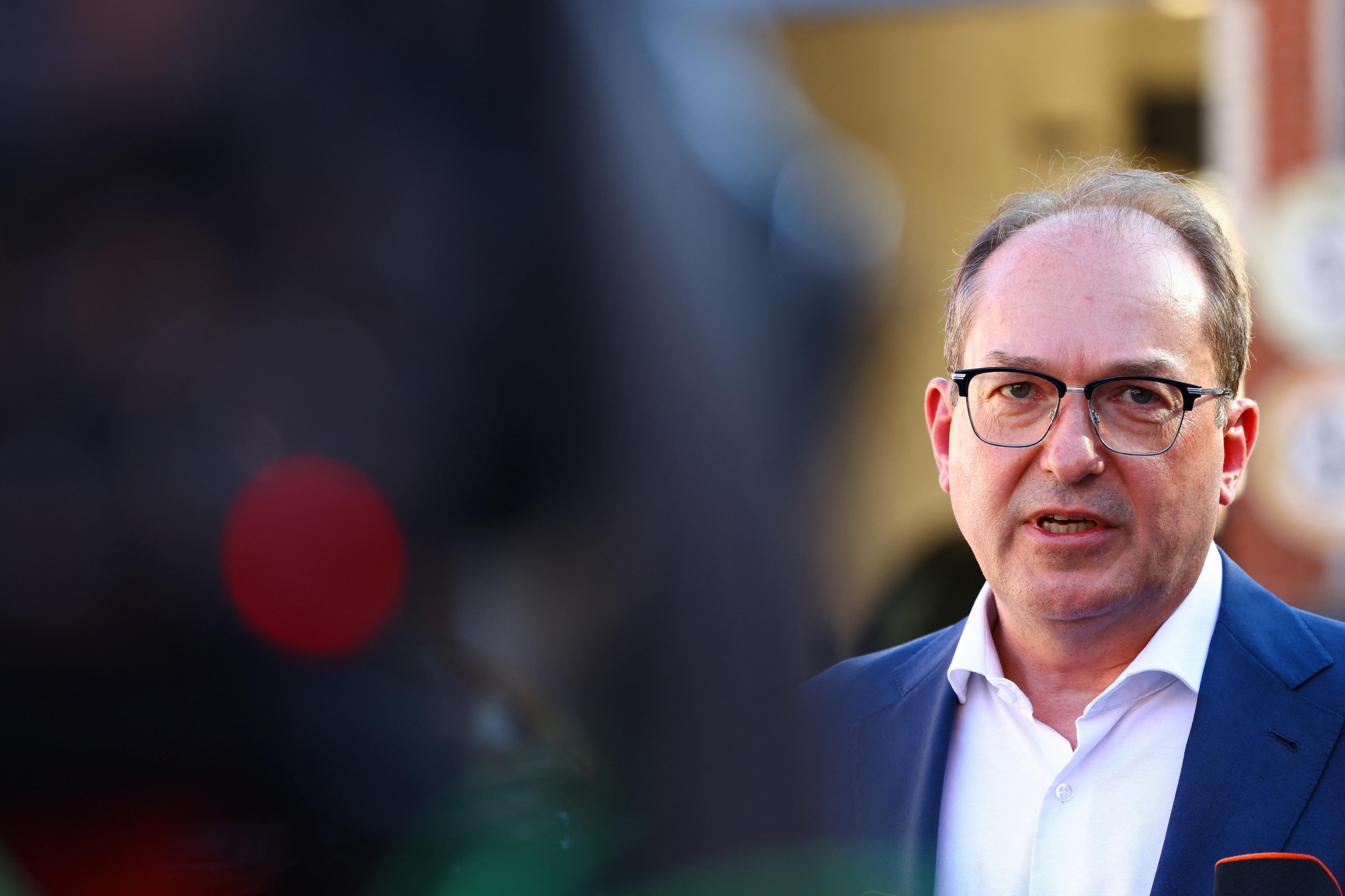 German Interior Minister Alexander Dobrindt visits a special unit of the law enforcement agency BKA in Berlin