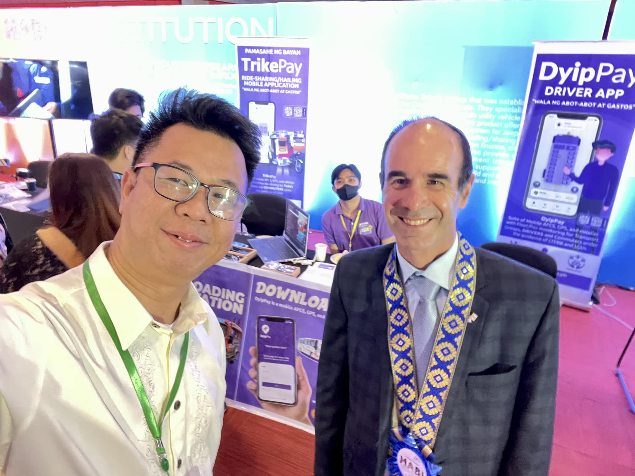 Israel ambassador to the Philippines Ian Fluss and Enrico Tan