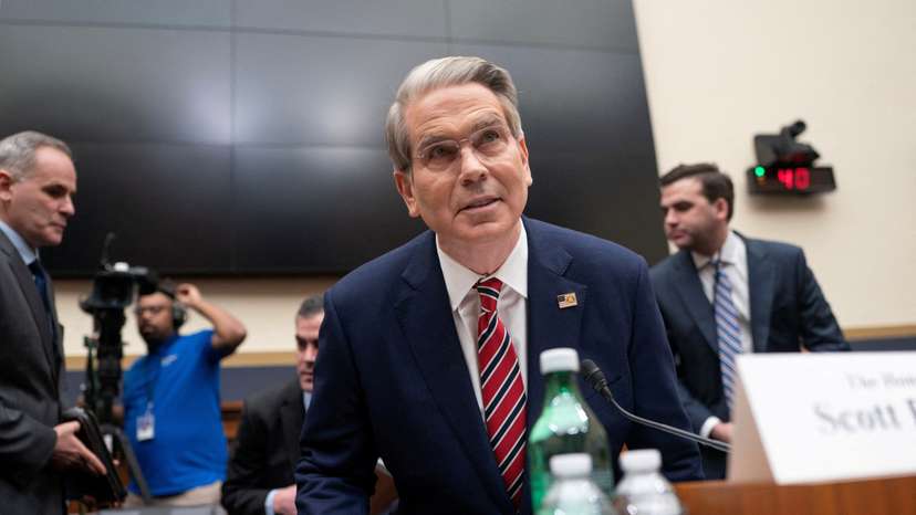 FILE PHOTO: U.S. Treasury Secretary Scott Bessent testifies before the House Financial Services Committee