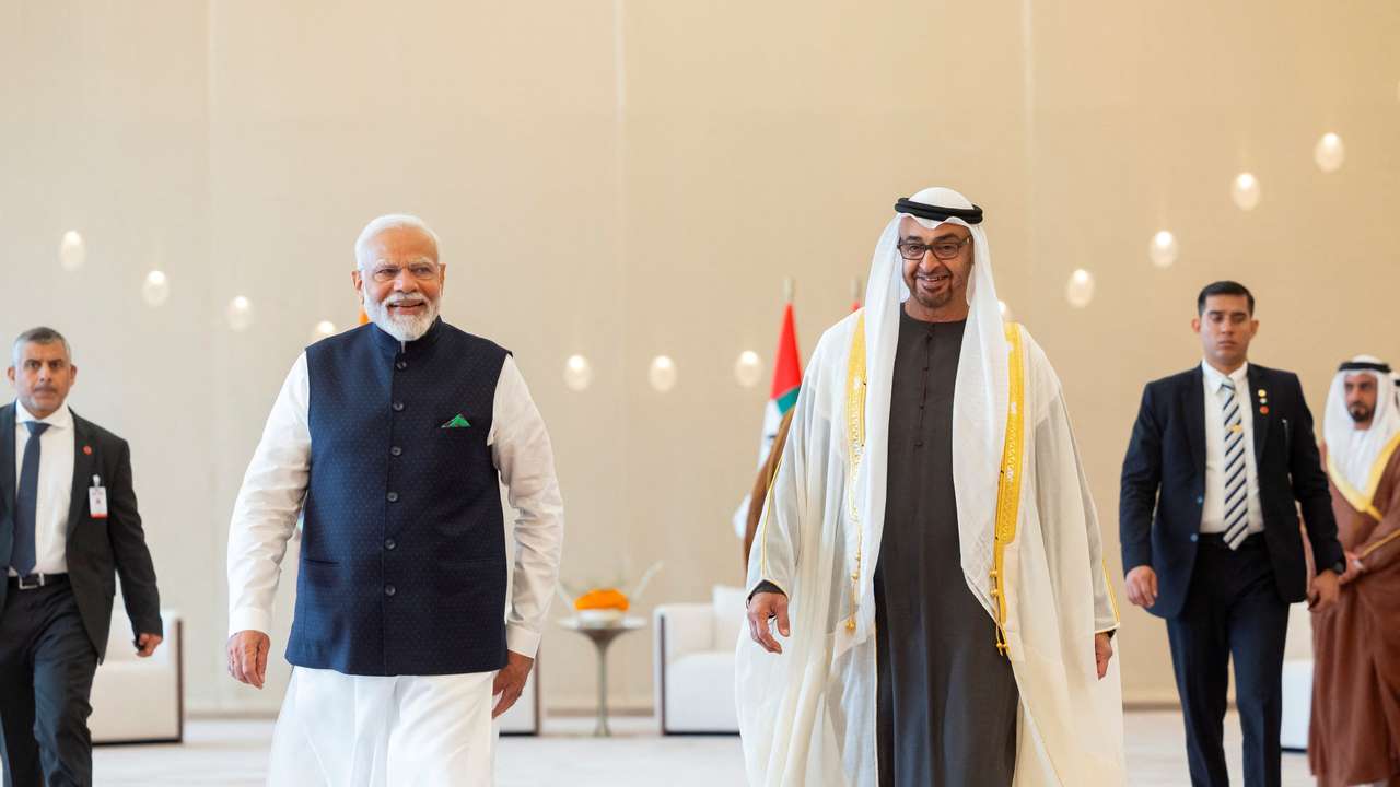 Indian Prime Minister Narendra Modi visits UAE