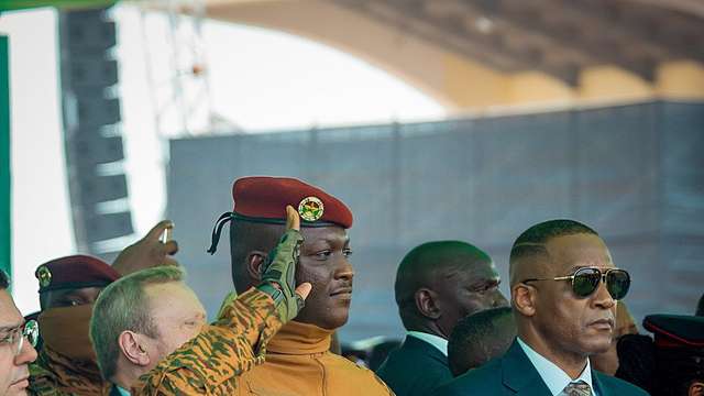 Burkina Faso's military leader, Capt. Ibrahim Traoré at Ghana's President John Dramani Mahama's swearing-in ceremony on January 7, 2025.