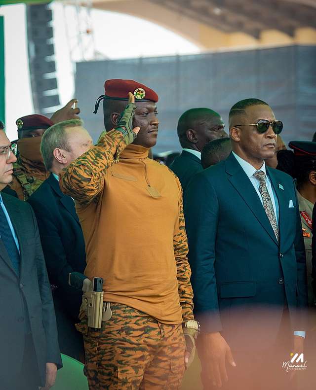 Burkina Faso's military leader, Capt. Ibrahim Traoré at Ghana's President John Dramani Mahama's swearing-in ceremony on January 7, 2025.