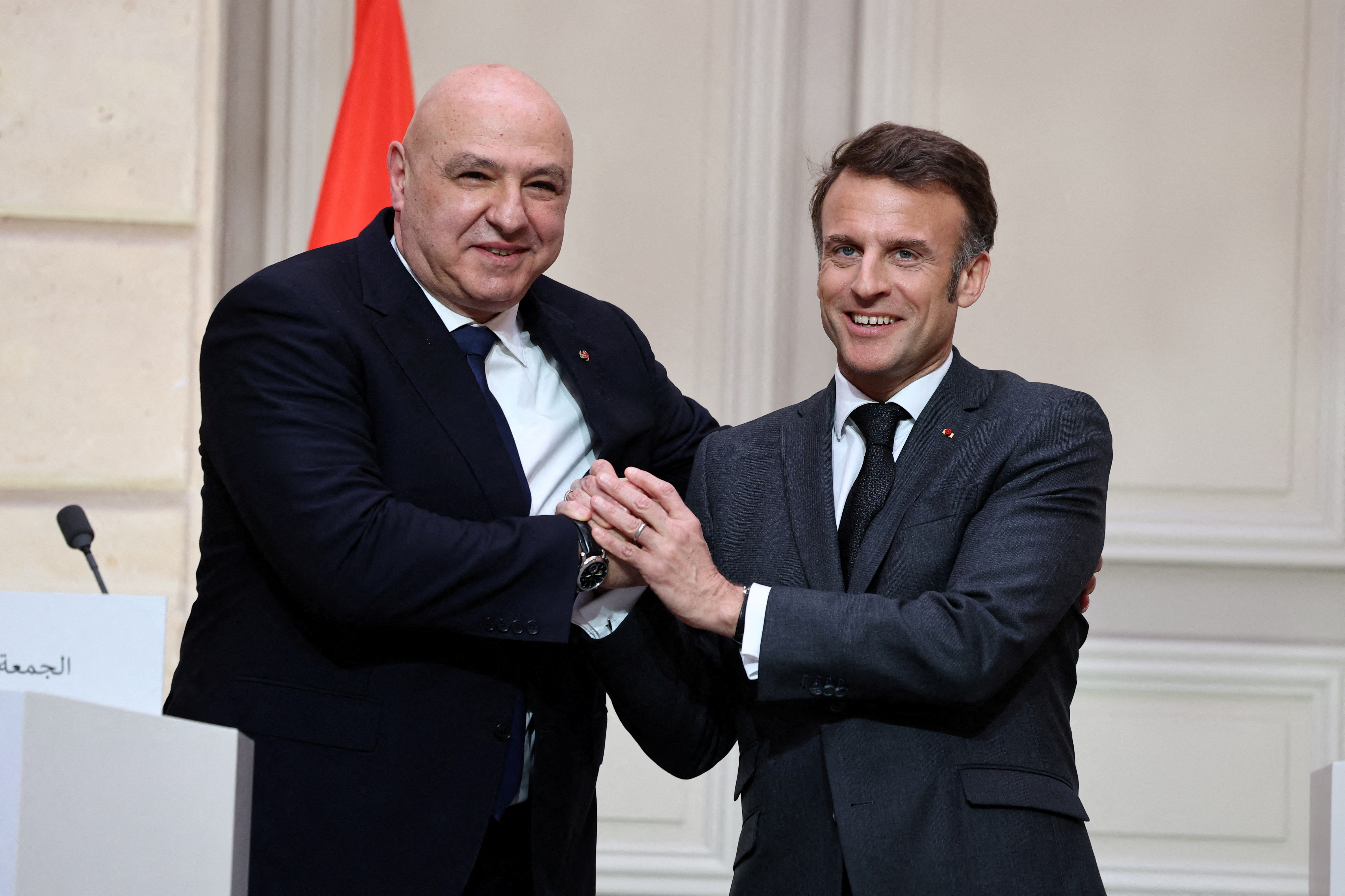 FILE PHOTO: Lebanese President Joseph Aoun visits France