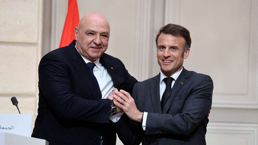 FILE PHOTO: Lebanese President Joseph Aoun visits France