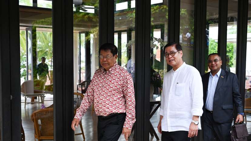 Thailand hold bilateral talks with Myanmar, following Myanmar's general election earlier this year, in Phuket