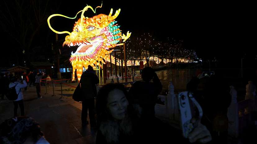 FILE PHOTO: FILE PHOTO: Decorations ahead of the Lunar New Year in Beijing
