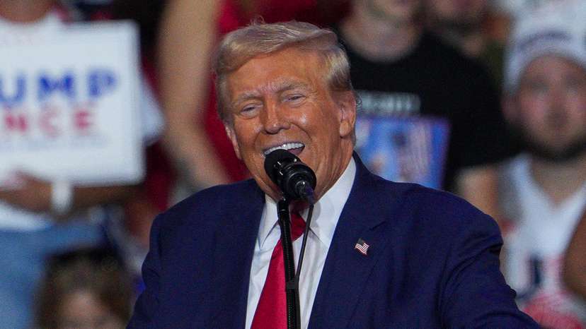 Republican presidential nominee and former U.S. President Donald Trump holds a campaign rally in Wilkes-Barre