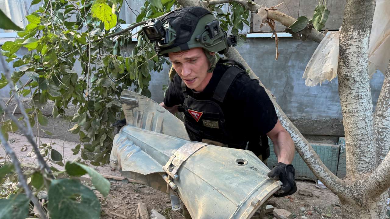 Aftermath of a Russian air attack in Kharkiv