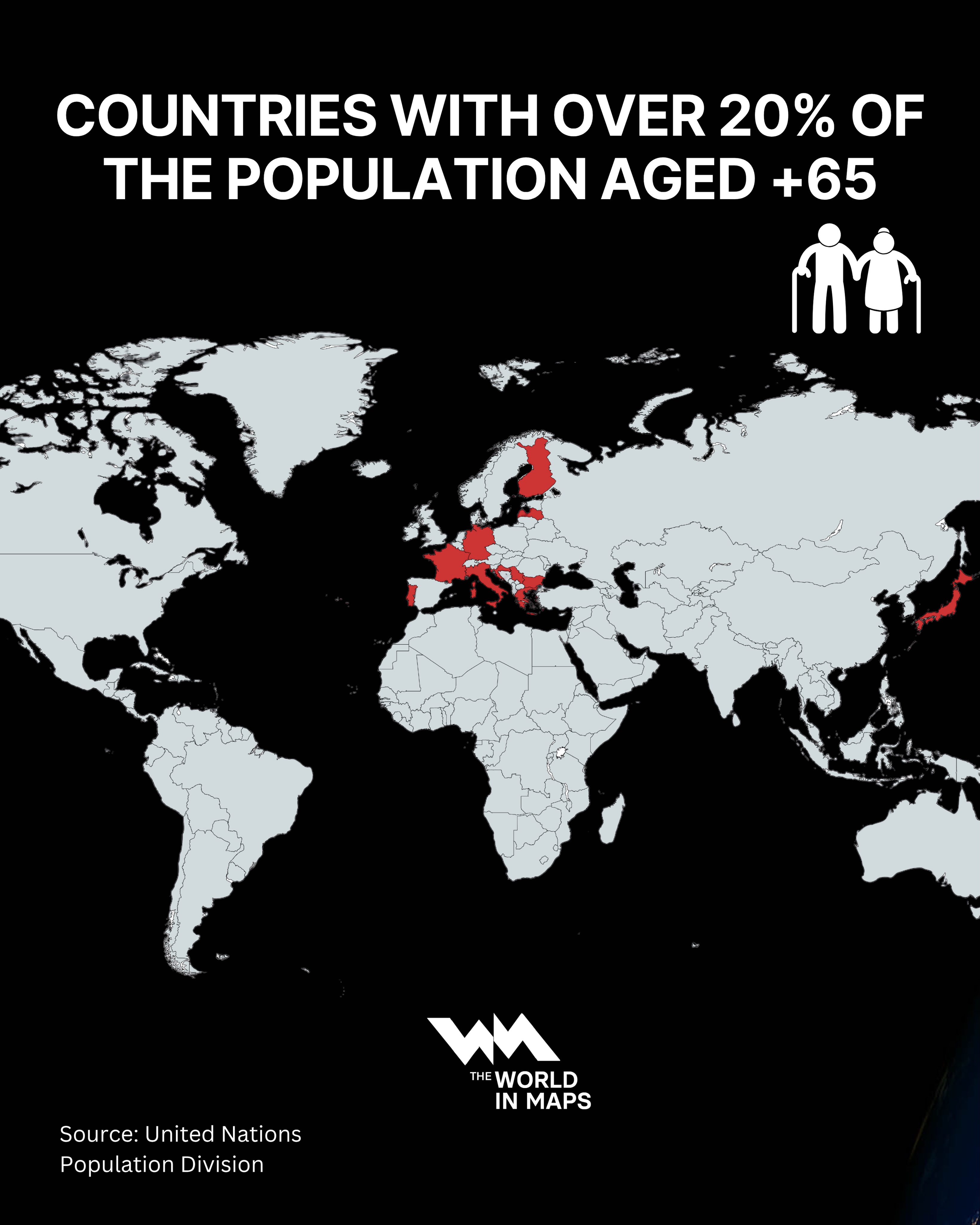 Ageing populations deepen across Europe and Japan