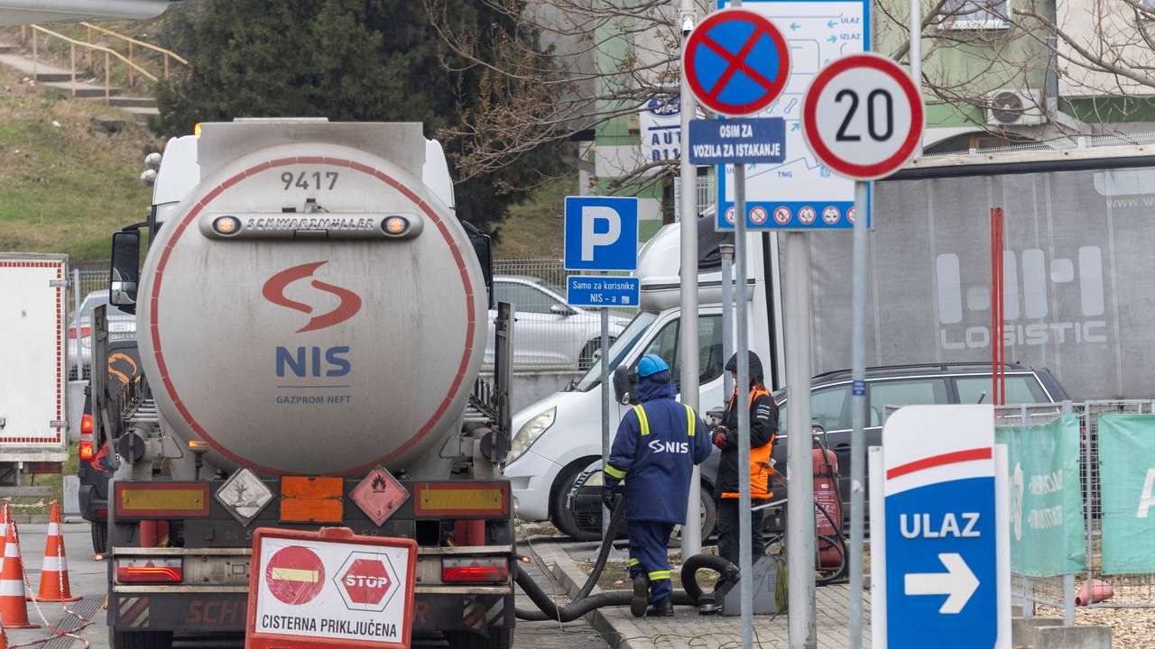 Serbian oil company NIS in ownnership by the Russian oil producer Gazprom Neft