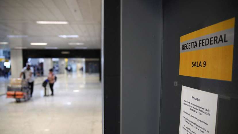 Customs office at the Sao Paulo-Guarulhos International Airport