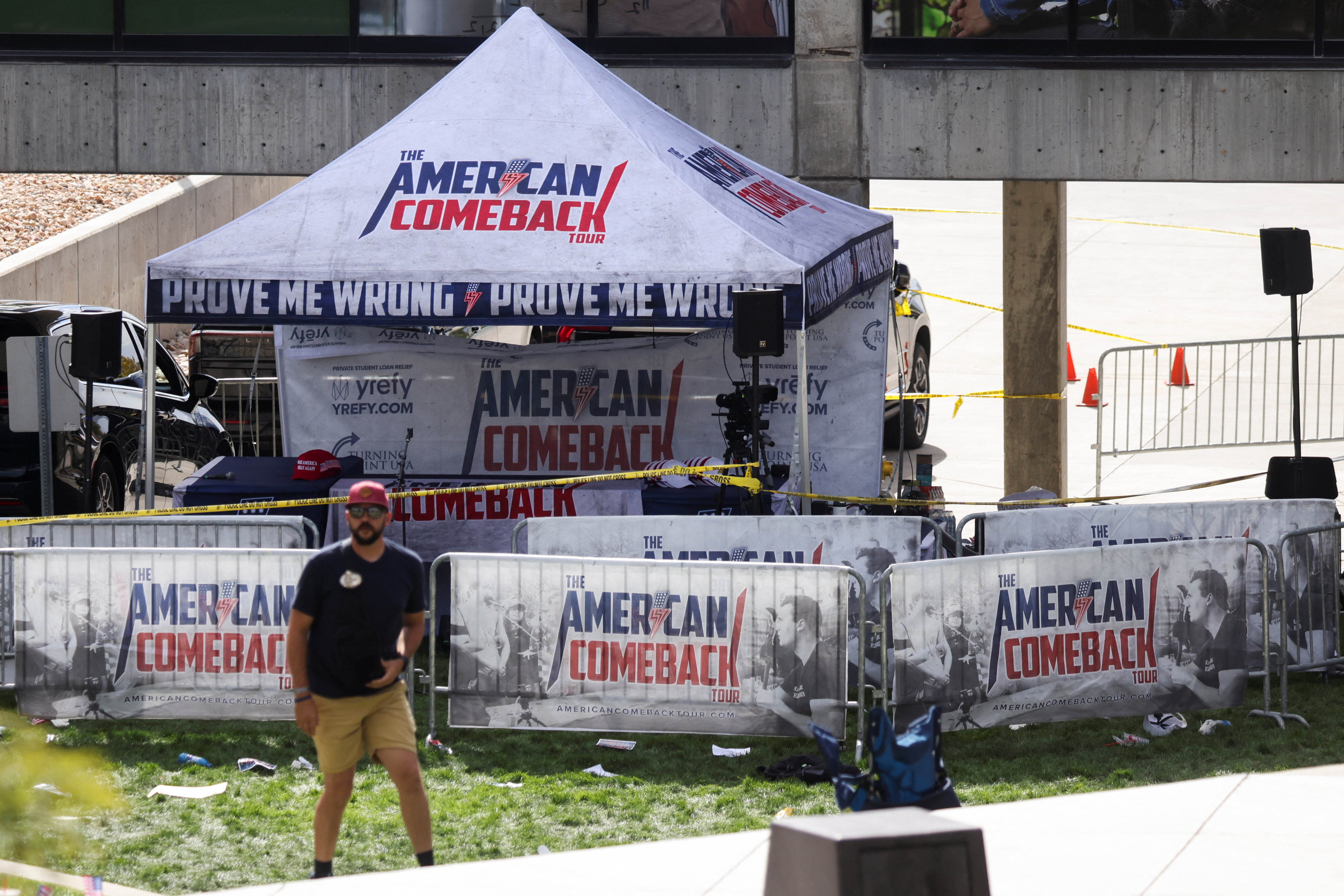 Charlie Kirk fatally shot at Utah Valley University event