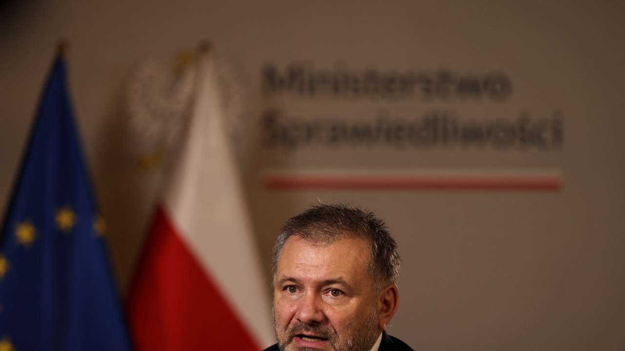 Polish Justice Minister Zurek attends interview with Reuters in Warsaw