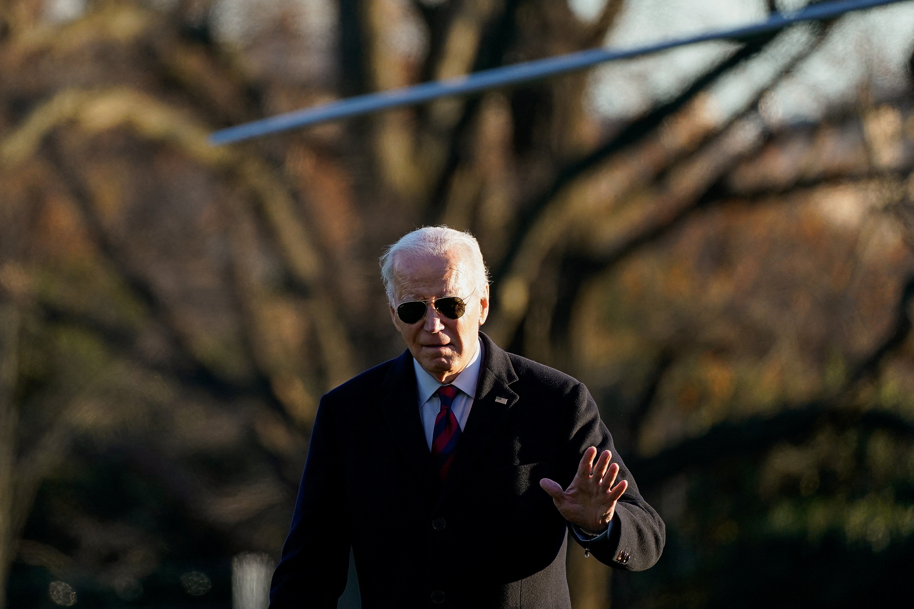 U.S. President Joe Biden returns to the White House in Washington