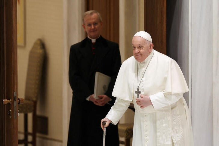 Pope Francis holds a weekly audience at the Vatican