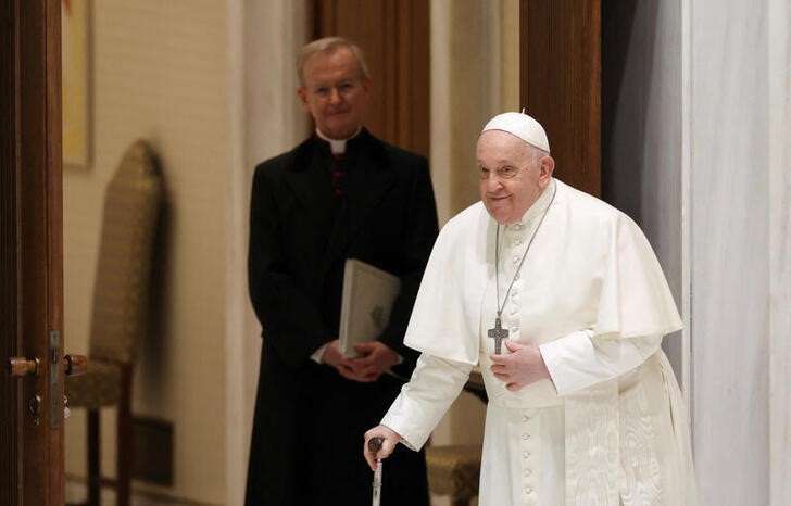 Pope Francis holds a weekly audience at the Vatican