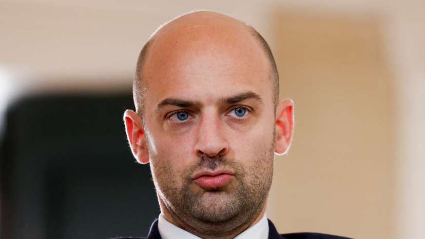 FILE PHOTO: French Foreign Minister Jean-Noel Barrot attends a press conference in Madrid, Spain