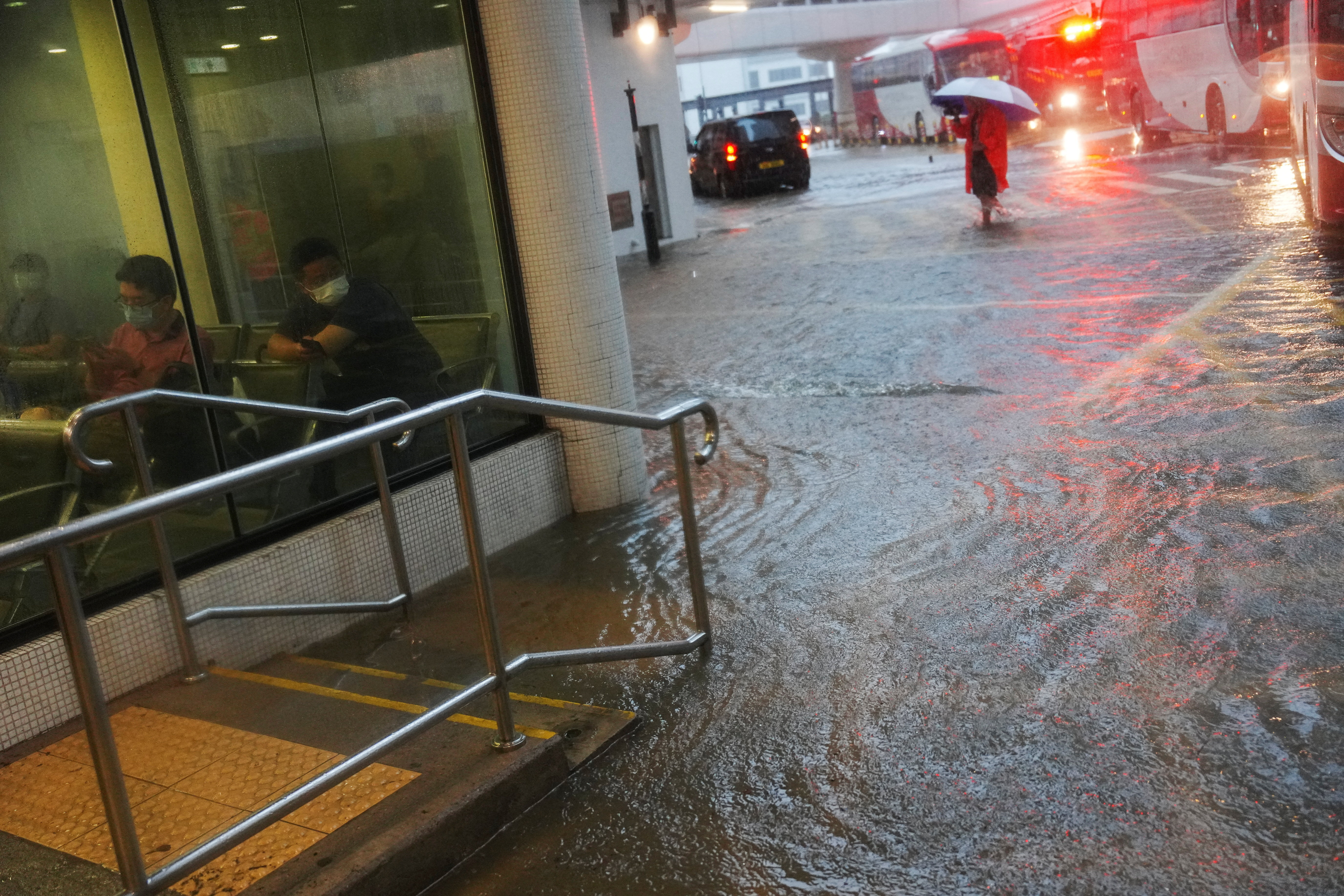 Heavy rains in Hong Kong