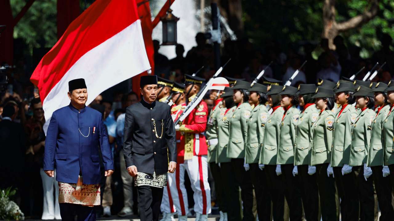 Handover ceremony of Indonesia's new President, in Jakarta