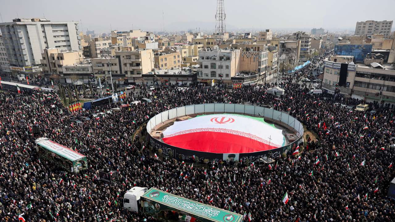 Funeral ceremony for the Iranian military commanders who were killed in strikes, amid the U.S.-Israeli conflict with Iran