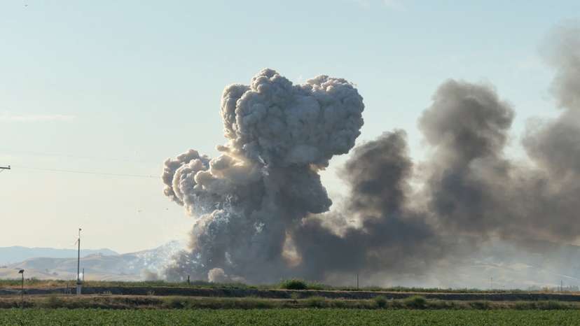 California fireworks facility in flames following explosion