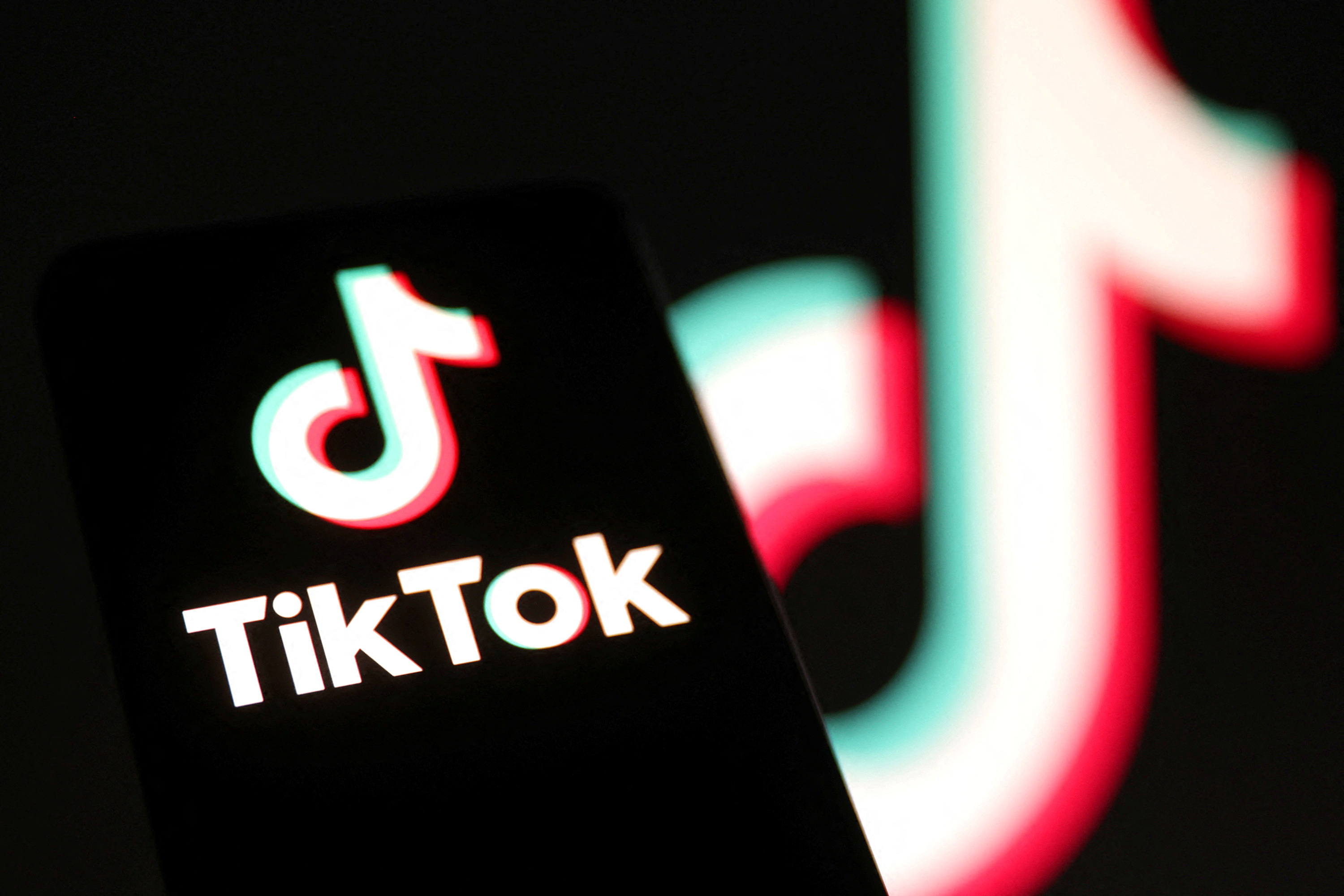 Illustration shows TikTok logo