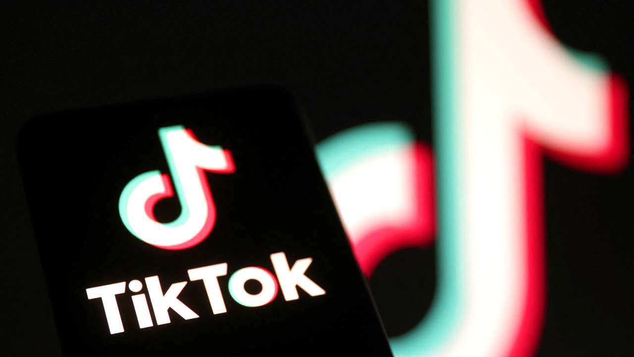 Illustration shows TikTok logo