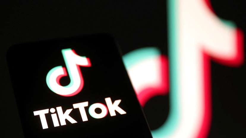 Illustration shows TikTok logo