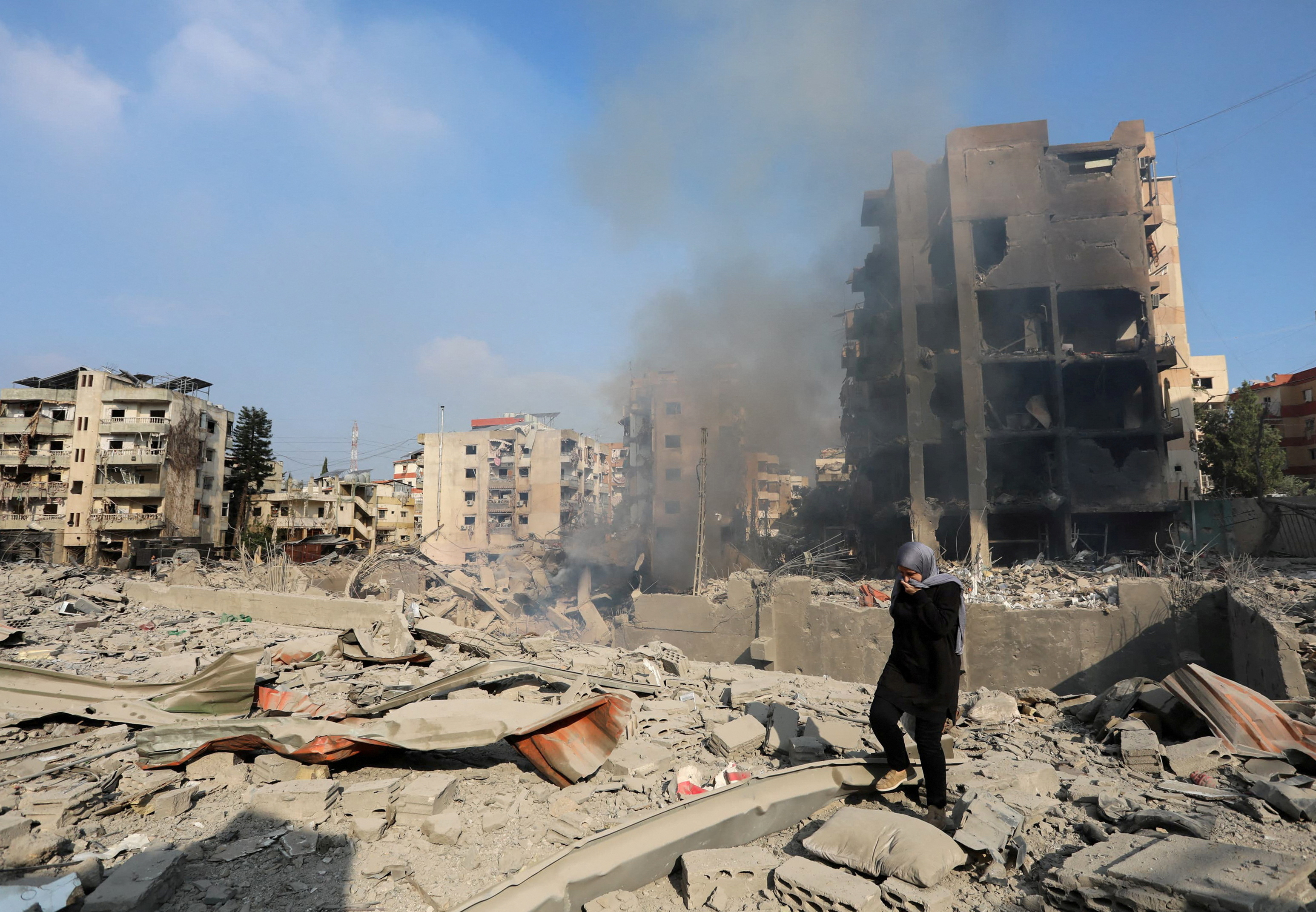 Aftermath of Israeli strikes in Choueifat