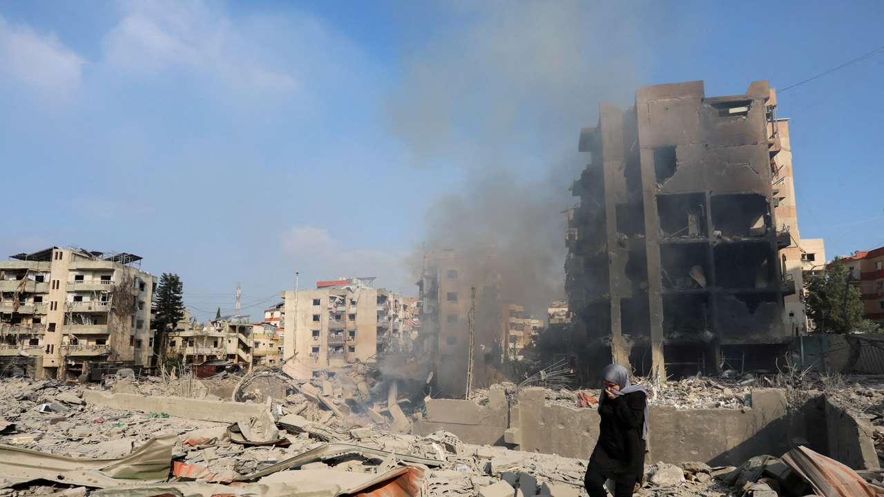 Aftermath of Israeli strikes in Choueifat