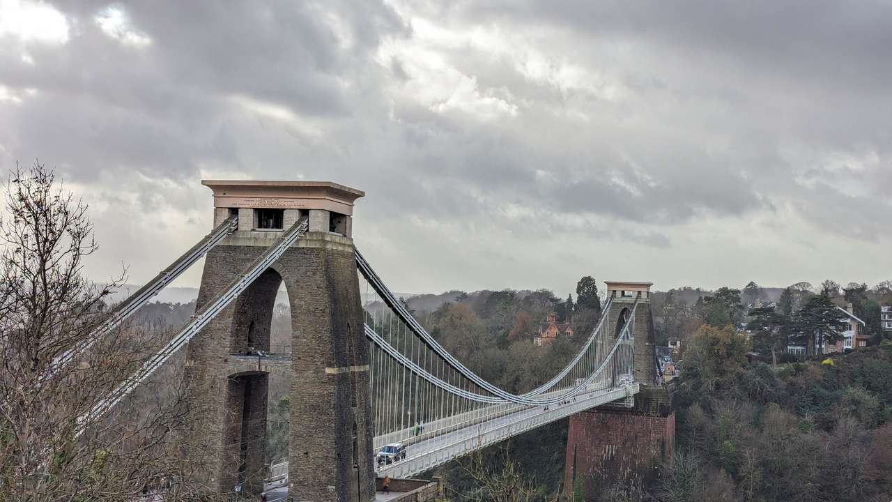 View of the Clifton Suspension Bridge in Bristol