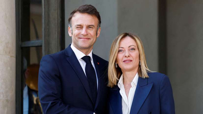 Meeting with European leaders and Ukraine's President Volodymyr Zelenskiy on peace and security for Ukraine at the Elysee Palace in Paris